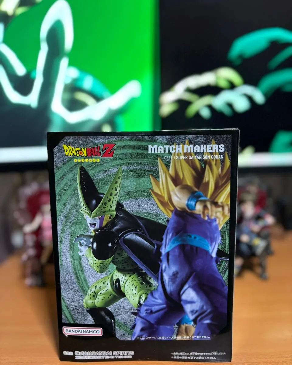 Figura de Son Gohan vs. Cell de Dragon Ball, línea Match Makers, de Banpresto