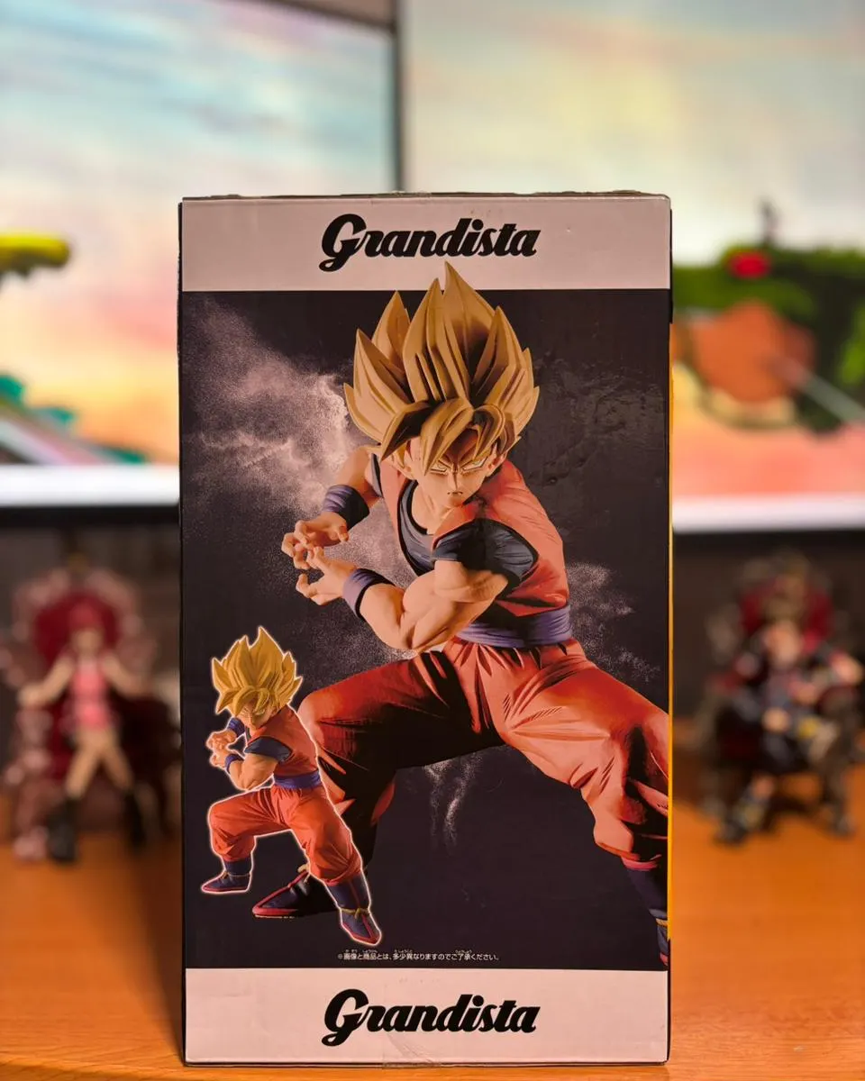 Caja de la figura Grandista de Son Goku de Dragon Ball