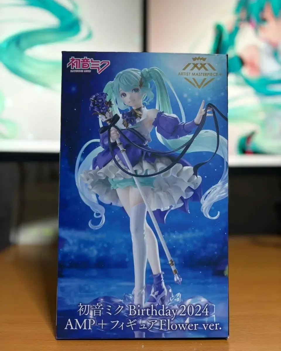 Caja de la figura AMP+ de Hatsune Miku Birthday 2024 de Taito