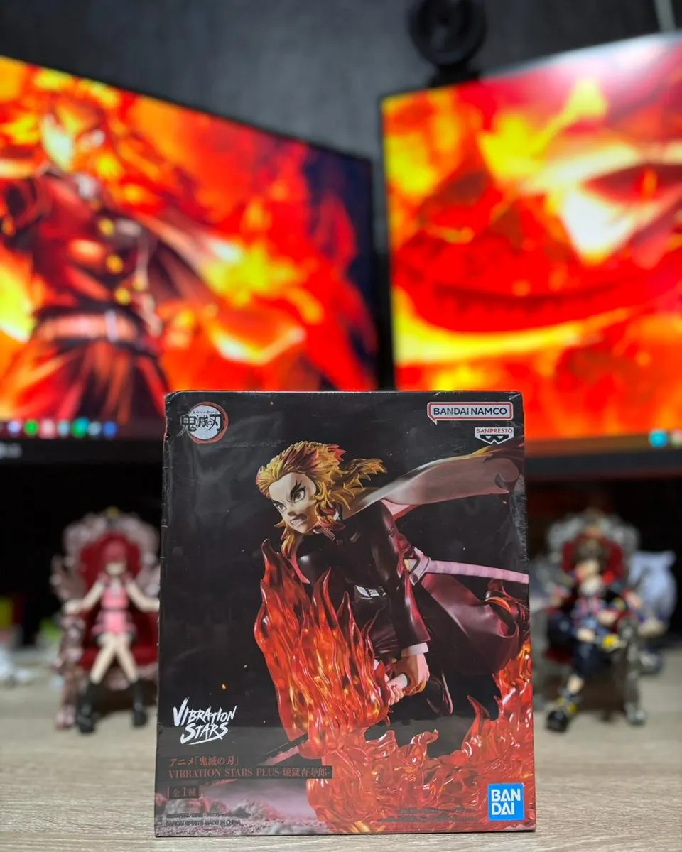 Caja de la figura Vibration Stars de Kyojuro Rengoku de Demon Slayer